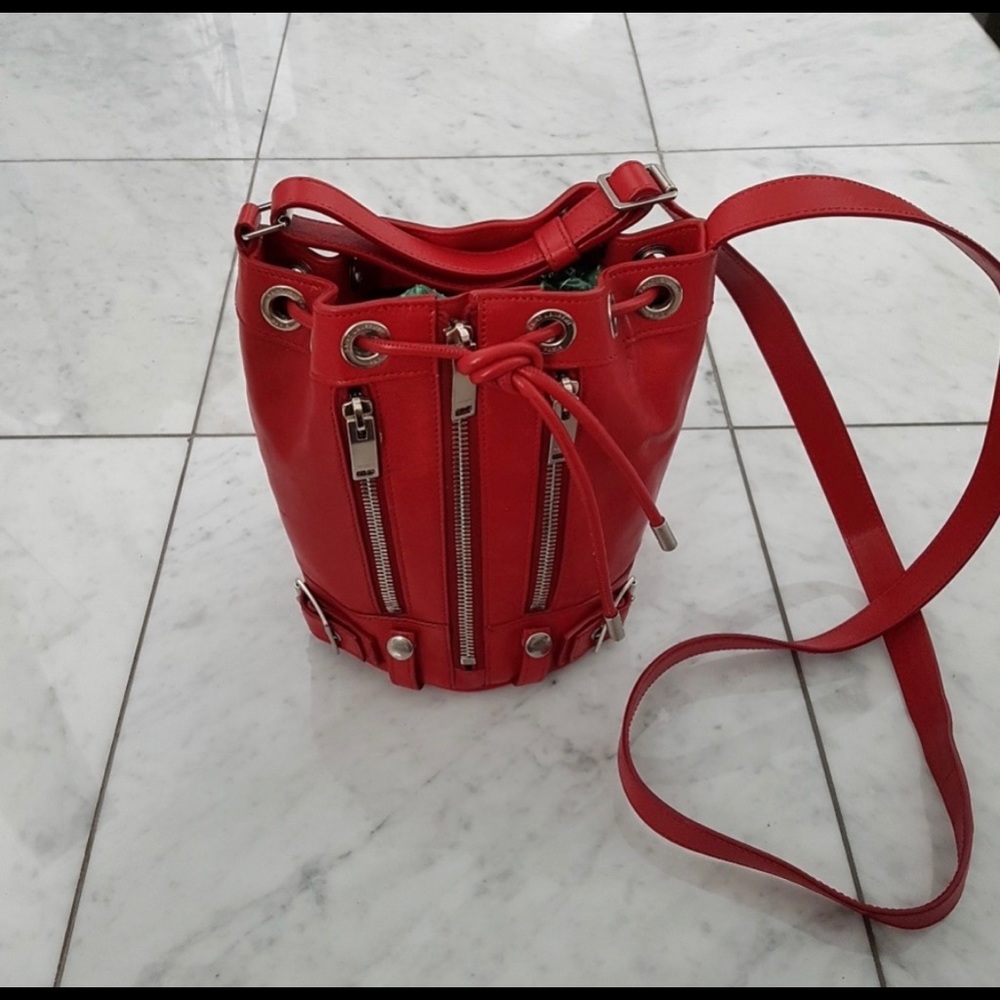Saint Laurent Red Rider Small Bucket bag